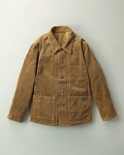 Work Cover Jacket in Brown Corduroy